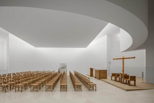 An auditorium designed by Alvaro Siza