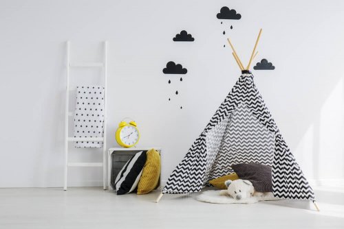 Tents are great accessories for a child's room.