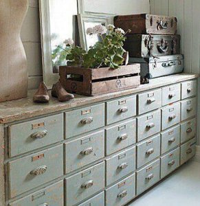 Vintage drawers.