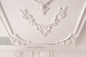 Ceilings are usually painted white.
