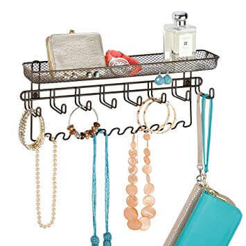 A key hanger is a great way to organize your jewelry.