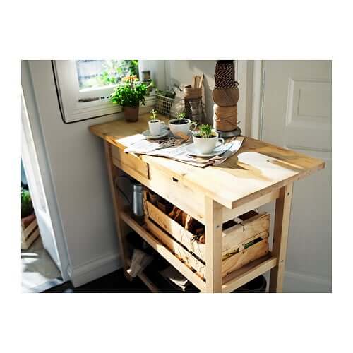 A kitchen cart.