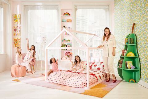 A room done with items from the Flower Kids collection.