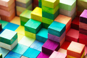 Multicolored blocks