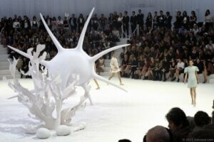 Models performing at a fashion show