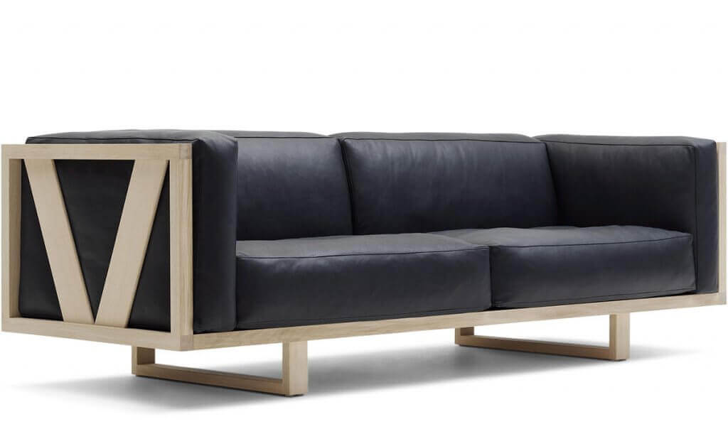 An Erik Jorgensen sofa named a Frame Sofa.