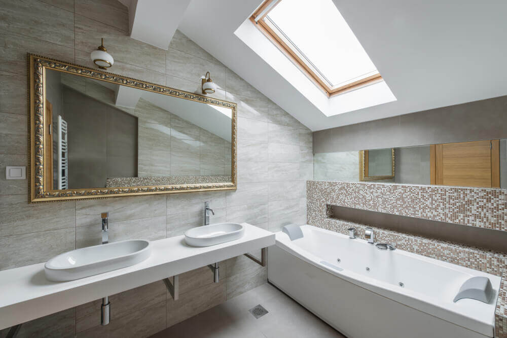 An elegant bathroom.