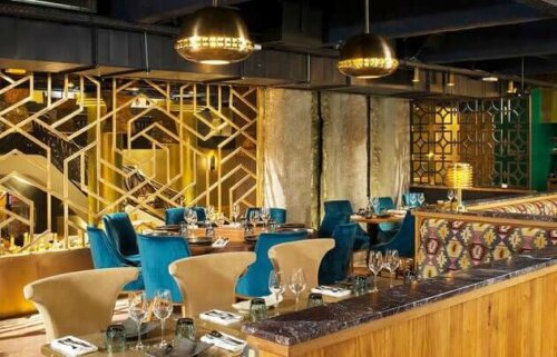 A restaurant designed by Laura González.