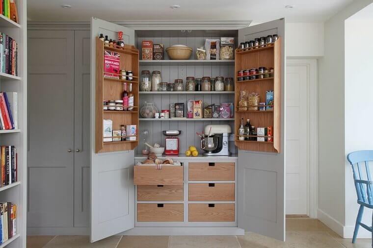 A full pantry.