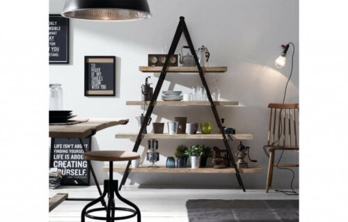 A modern living room wall.