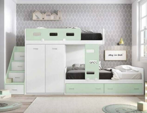 A trundle bed.