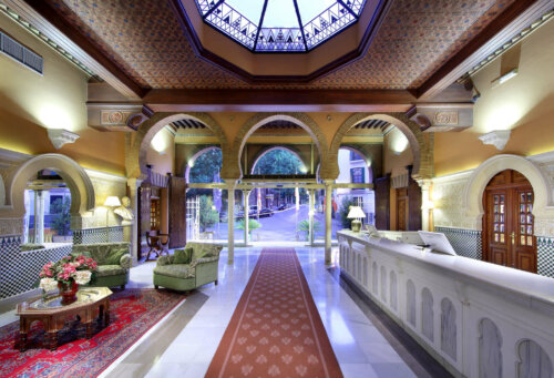 The common areas of Hotel Alhambra in Granada.