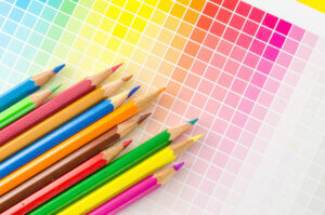 An image representing combining colors in a home.