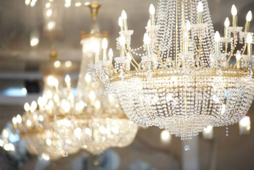 A chandelier.