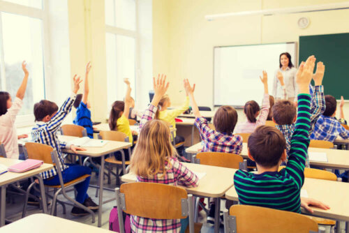 You don't want to oversaturate the decoration of a school classroom.