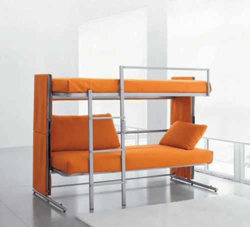 Compact sofas are another option of modular furniture for small apartments.