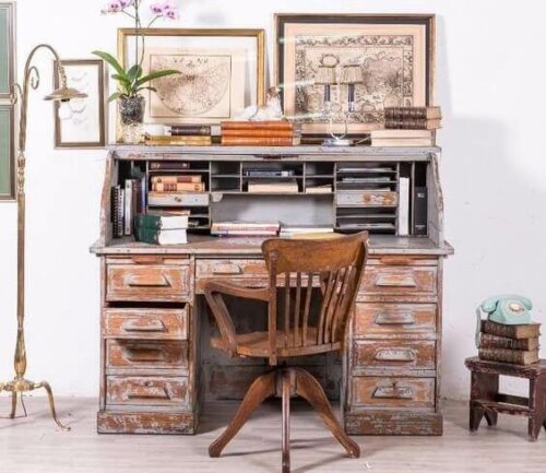 A desk with drawers is a great option for your home office.