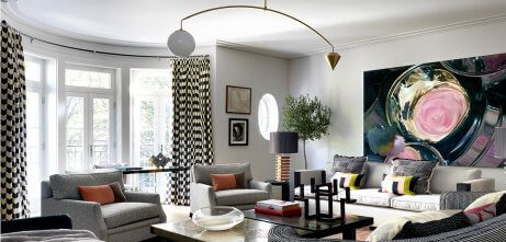 A modern living room designed by Natalia Miyar