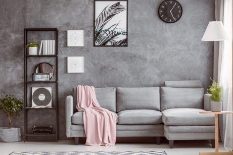 The perfect gray sofa for a minimalist urban living room