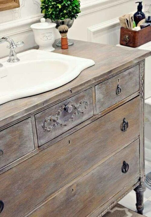 A under sink cabinet.