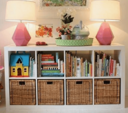 A child's bedroom storage unit.