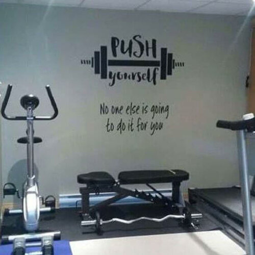 A home gym.