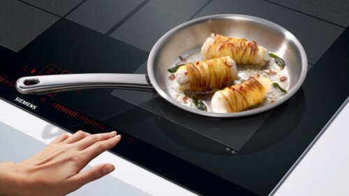 An induction cooktop uses magnets.
