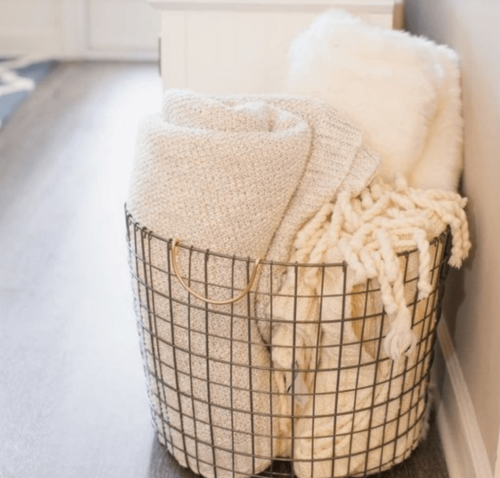 There are many great ways to decorate with baskets.