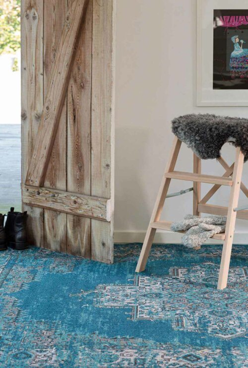 Vintage style rugs add a unique look to a room.