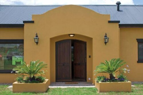 Different colors can work well on the exterior of a home as well.