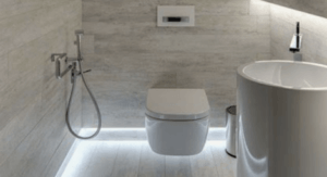 Low-level lighting - LED strip lighting.