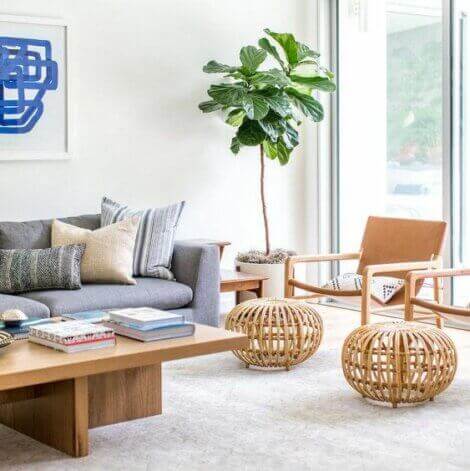 Living room with contemporary furniture