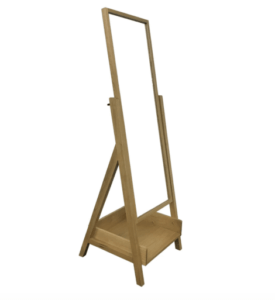 Floor mirrors with built-in storage from El Corte Inglés.