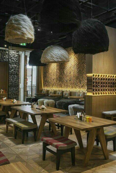 A rustic coffee shop.