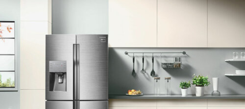 A Samsung fridge.