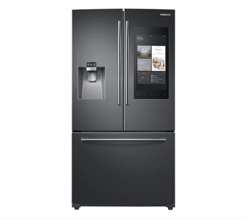 A Samsung smart refrigerator.