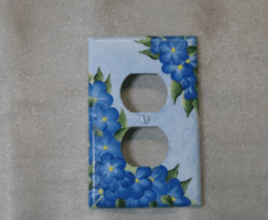 Things you can paint at home: wall sockets.
