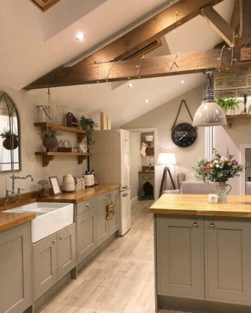 A modern kitchen.