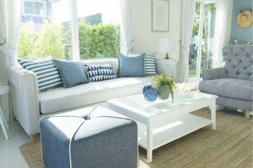 A modern living room.