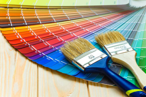 A range of paint swatches best for the home.
