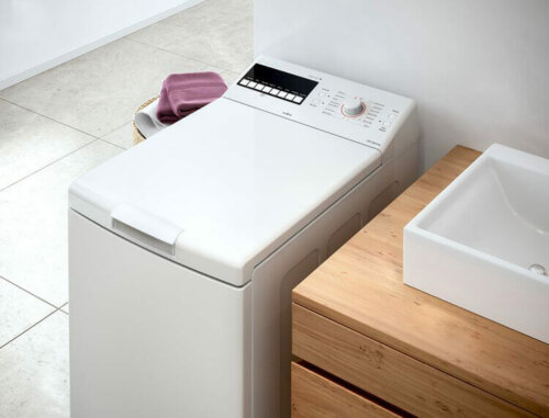 A small washing machine which is one of many adaptable appliances.