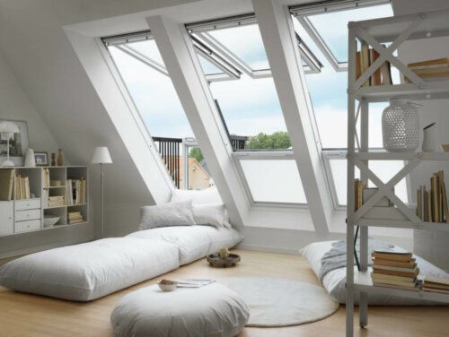 A decorated attic.