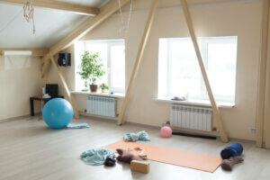 A meditation space.