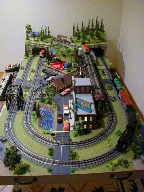 A model train.