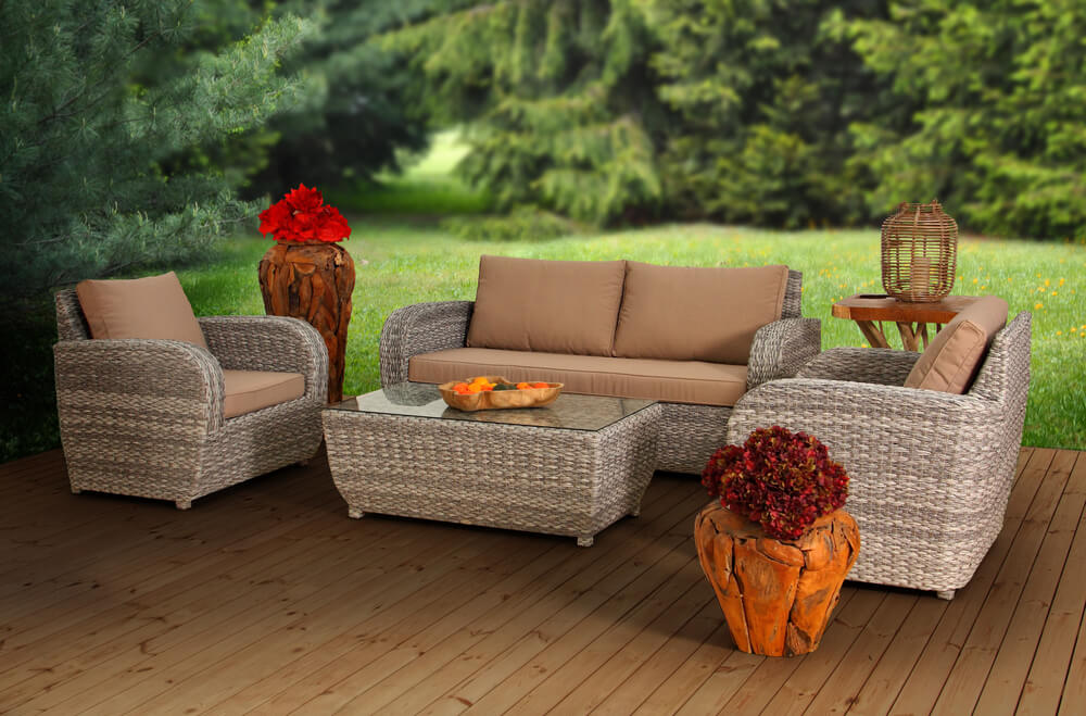 A small comfy outdoor area