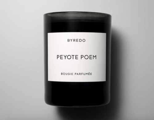 Peyote Poem candle.
