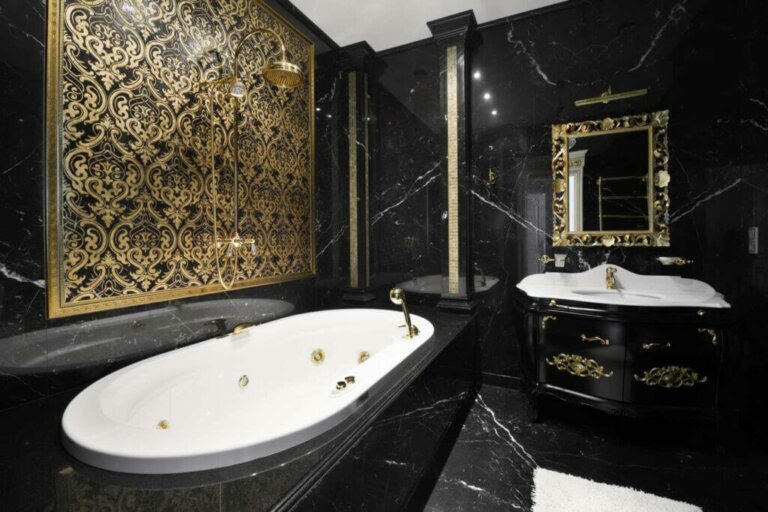 Would You Like a Black Marble Bathroom?