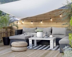 A modern style terrace.