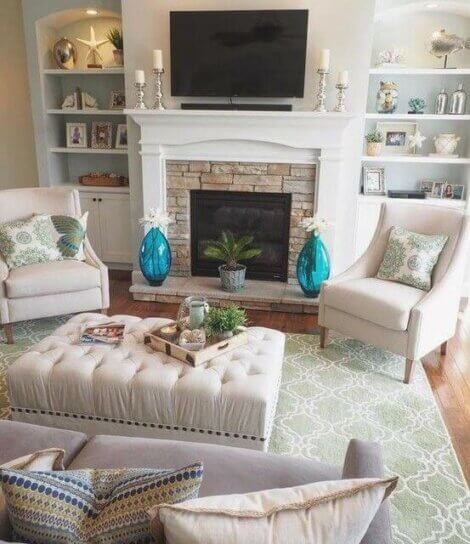 Ways to Create Symmetry Around Your Fireplace - Decor Tips