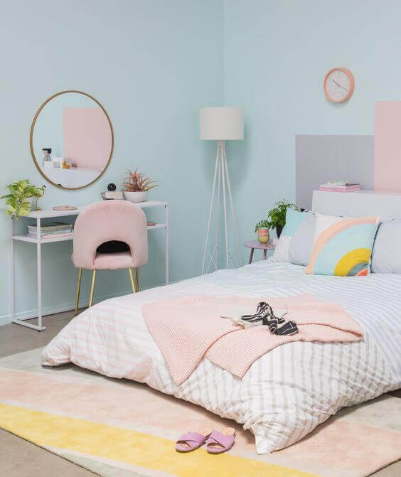 An image show how to use color to brighten a space.